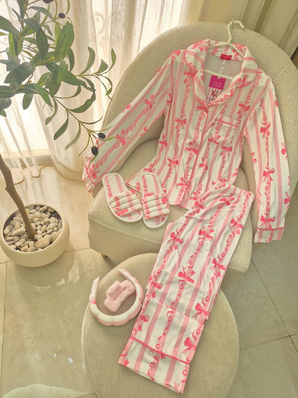 Pink Striped PJ