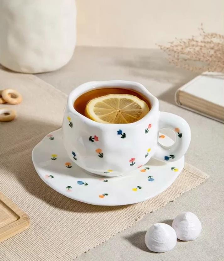 Floral Teacup & Saucer