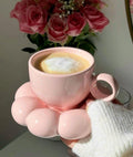 Pink Bubble Cup & Saucer