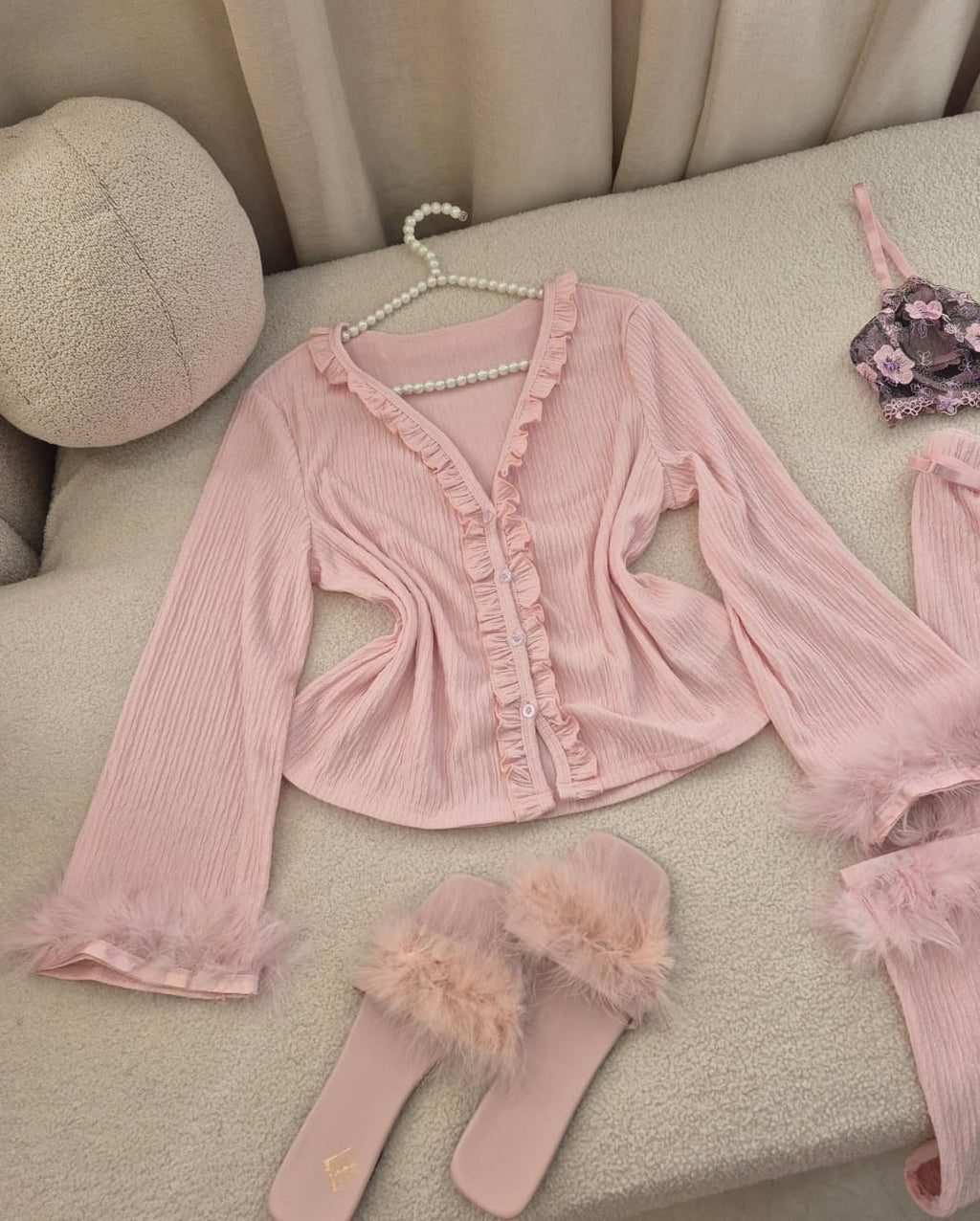 Rosé Pajama Set