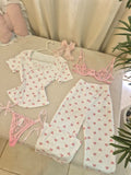 SUMMER PINK HEART PJ & LINGERIE SET