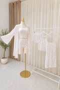 4 Pcs Flower Pajama Set