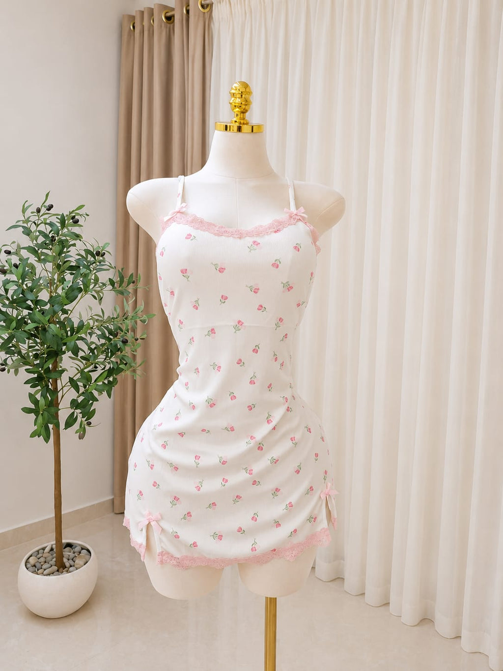 Floral Lace Nightdress
