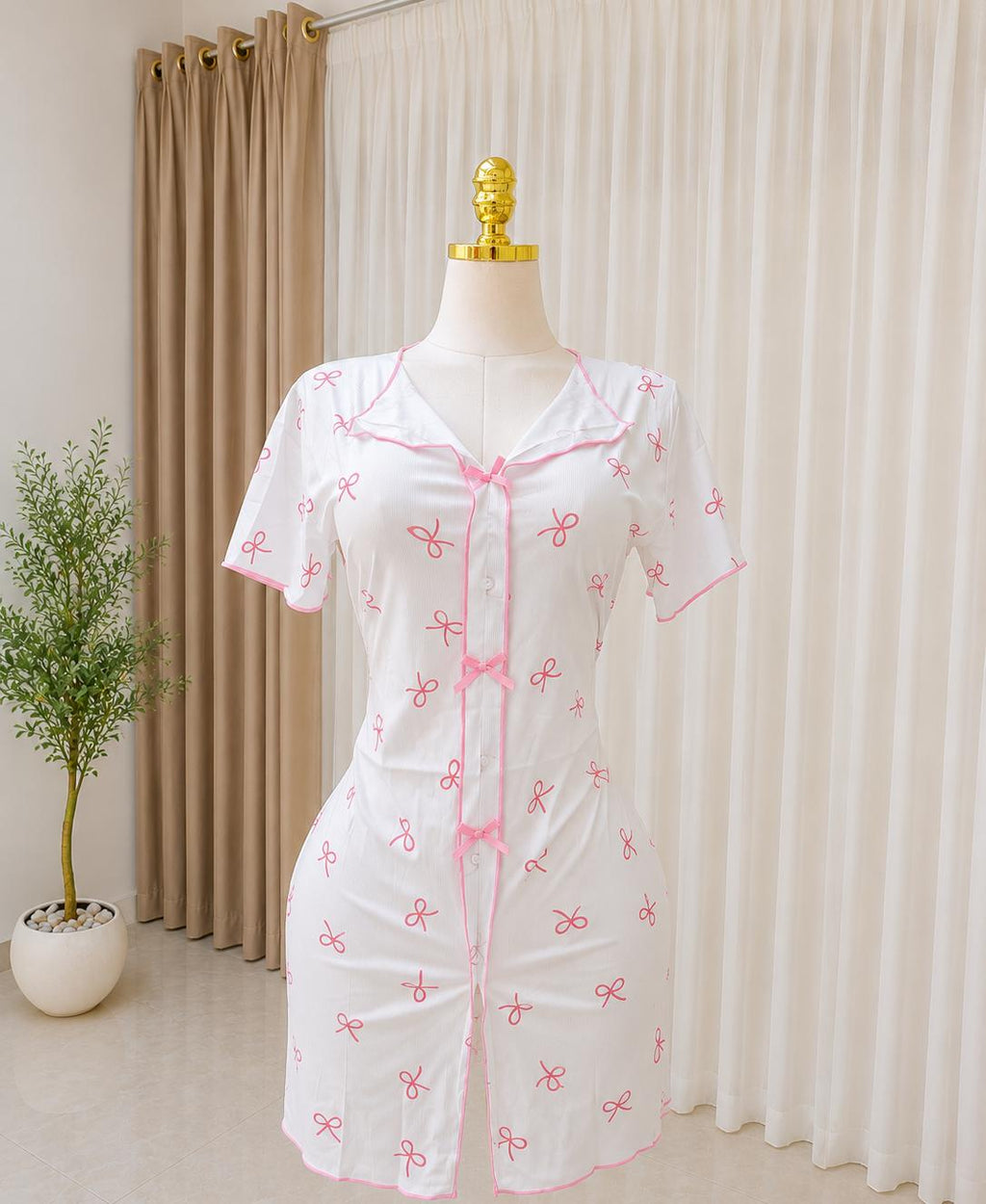 Bow Print Nightdress