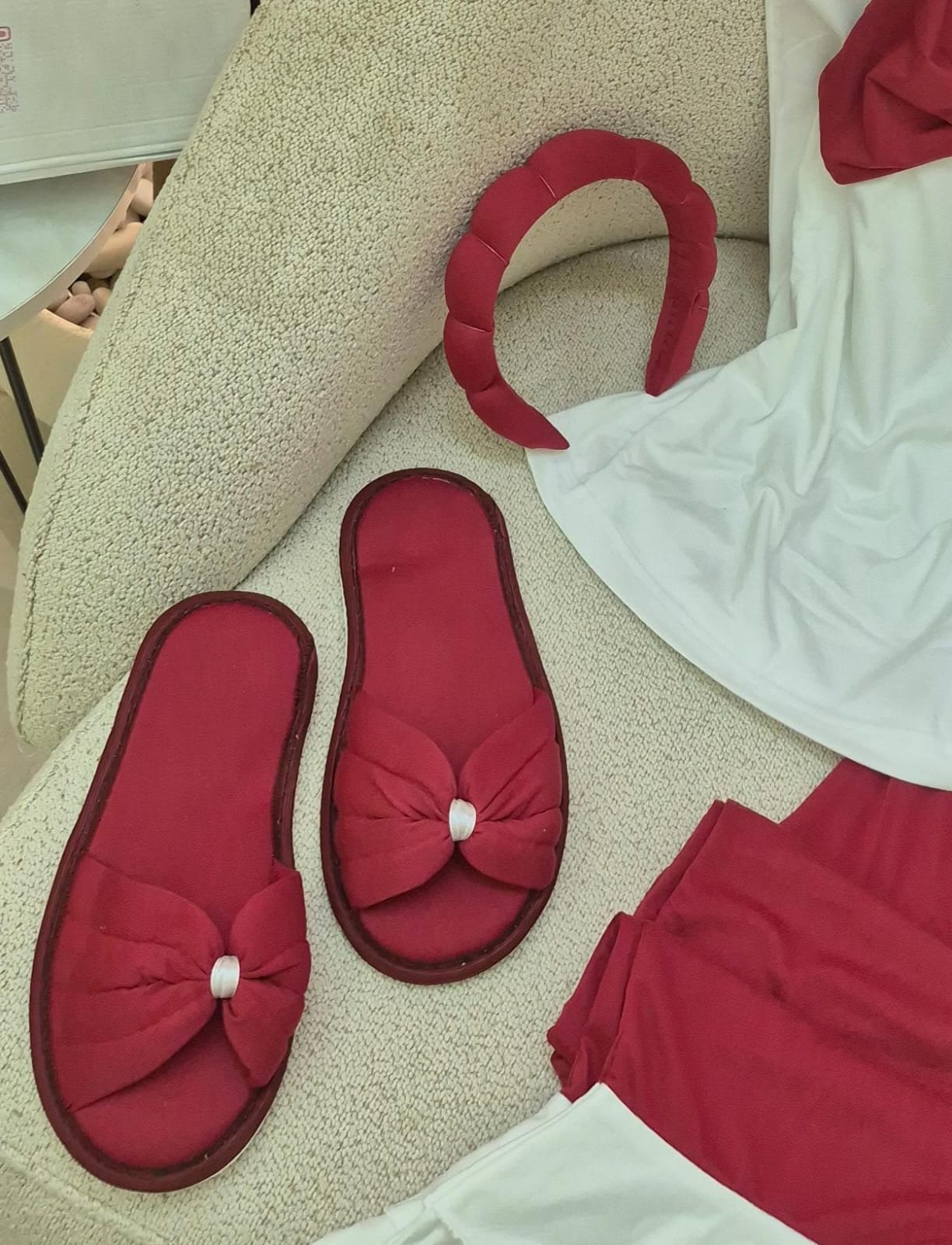 Red Bow Charm PJ Set