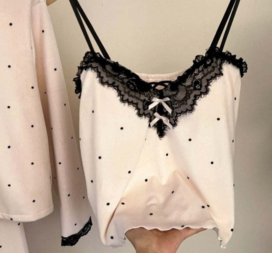 Velvet Rose Powder 3pcs Pajama