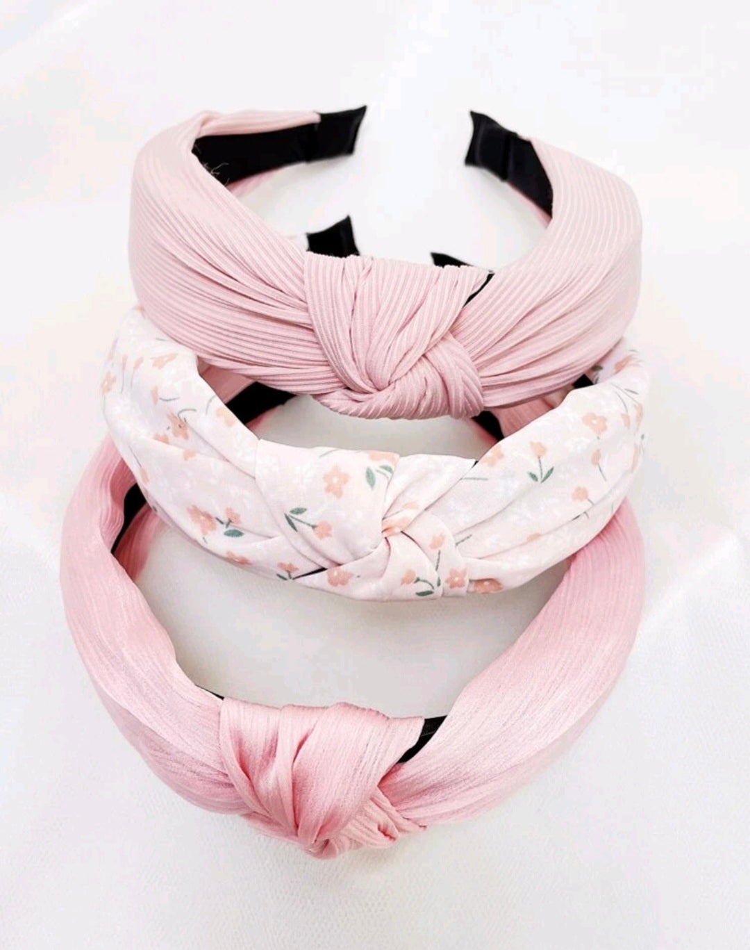 3pcs Pink Headbands