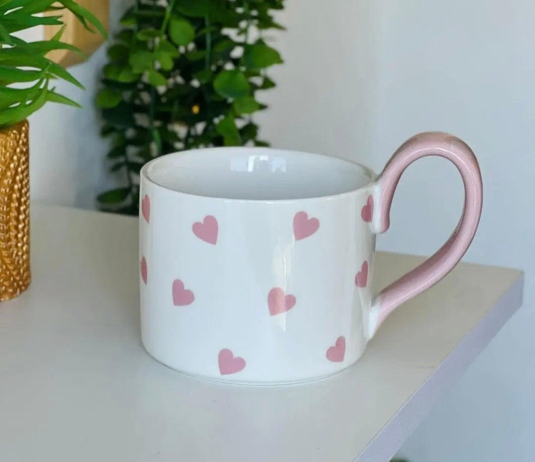 Pink Heart Mug