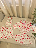 Heart & Black Dot PJ Set