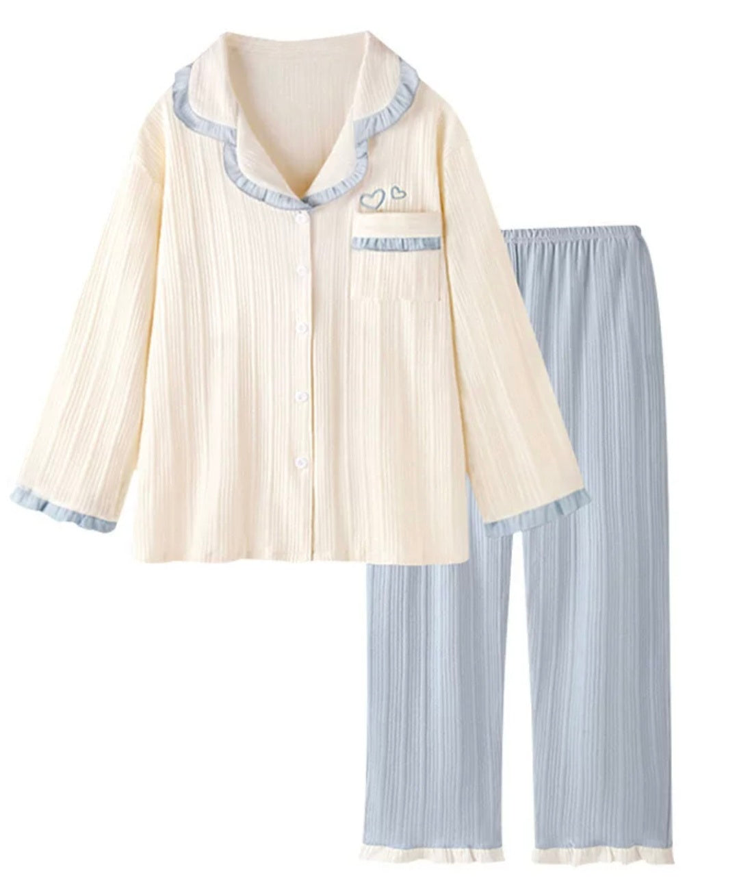 Blue and Pink Pajamas Set