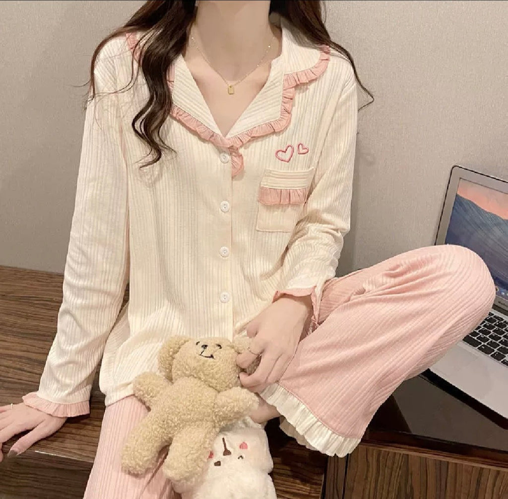 Blue and Pink Pajamas Set