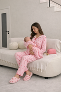 PINKY MATERNITY NURSING PAJAMAS & SLIPPER