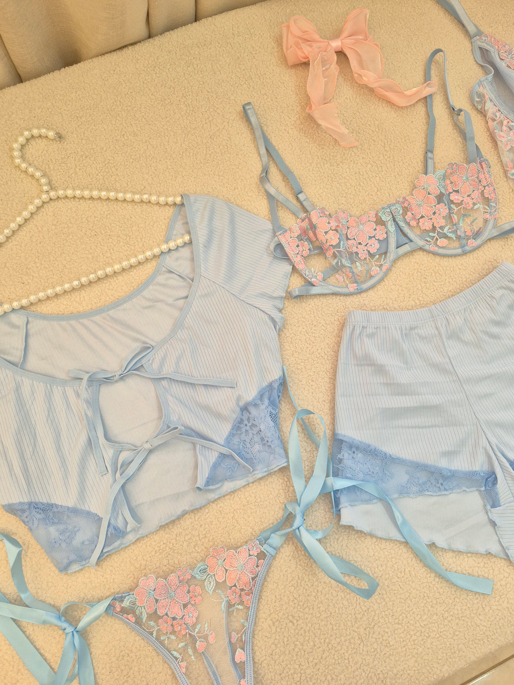 Princess Short Set With Bra Set