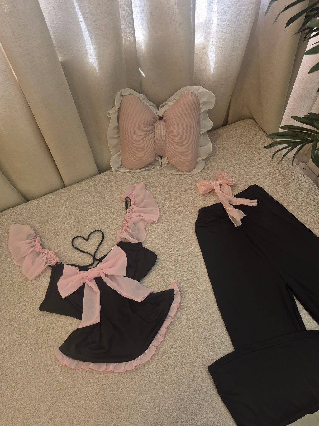 Black Bow Pajama Set🎀
