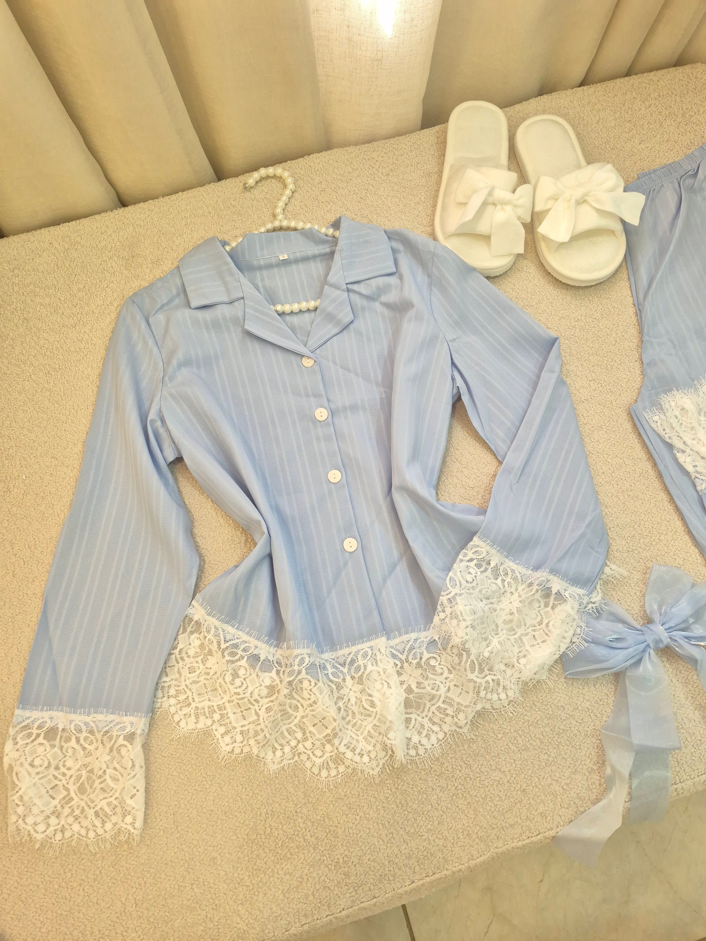 Maternity & Nursing Blue Pajamas