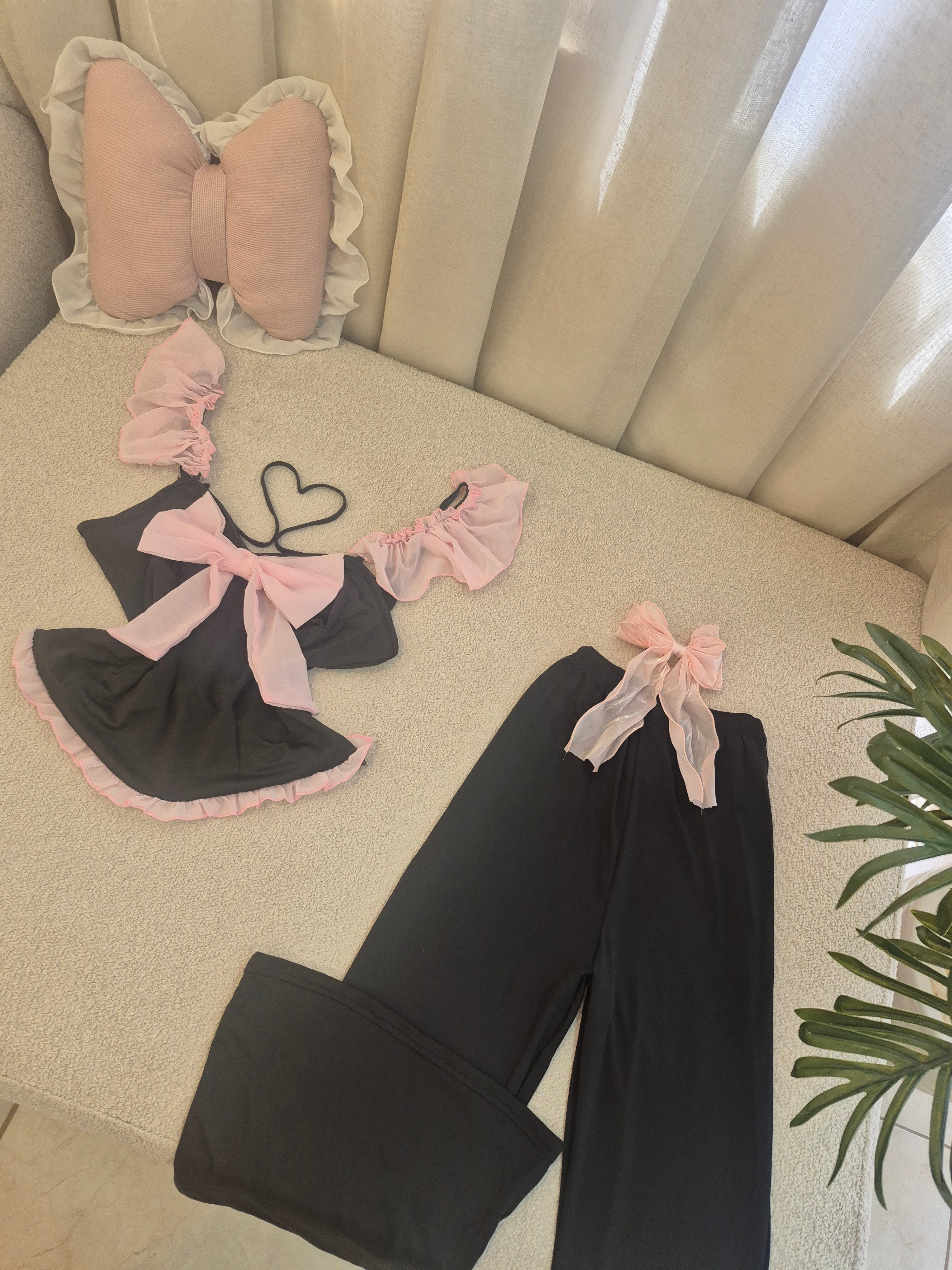 Black Bow Pajama Set🎀