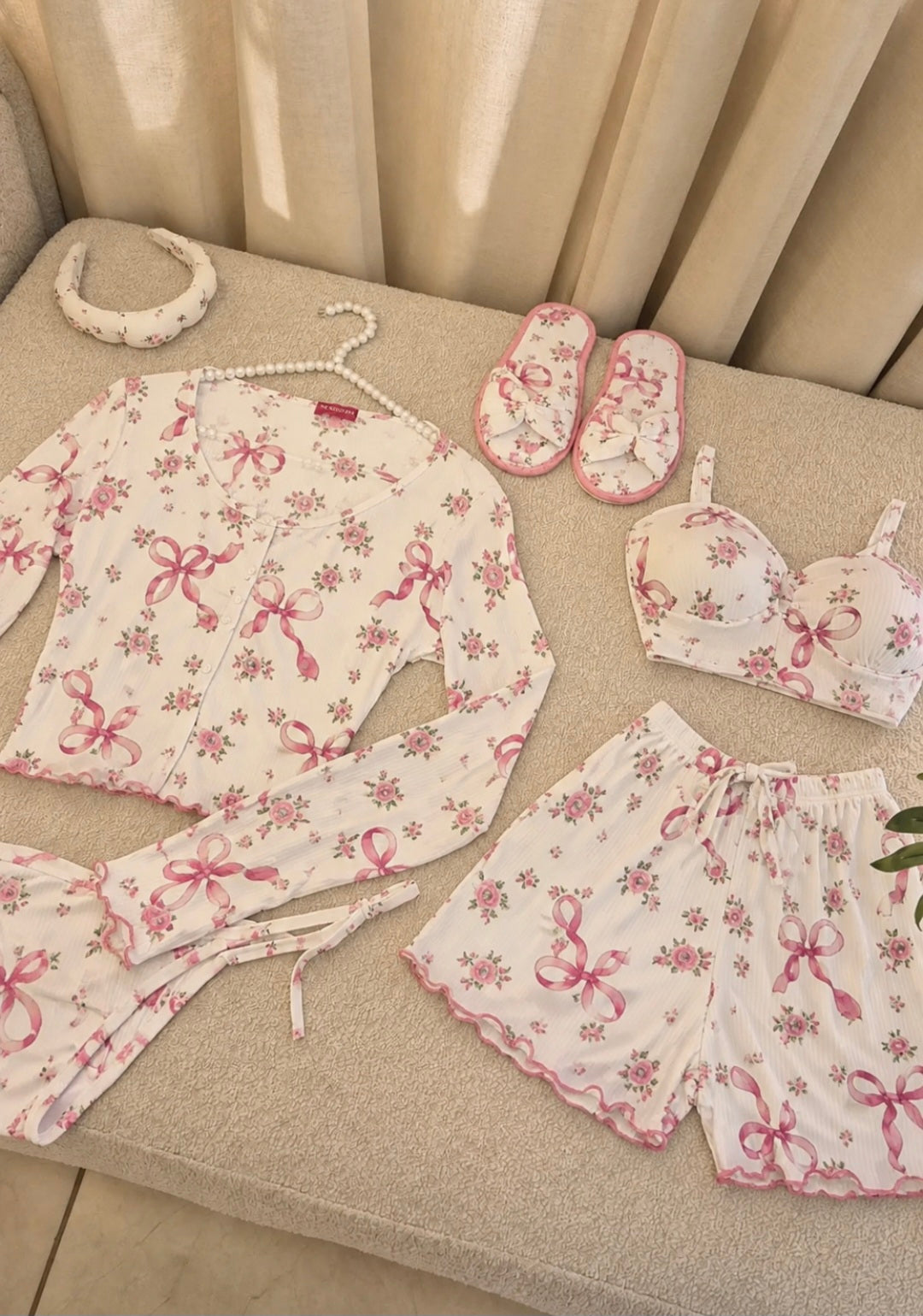 Bow Floral Set 6 pcs