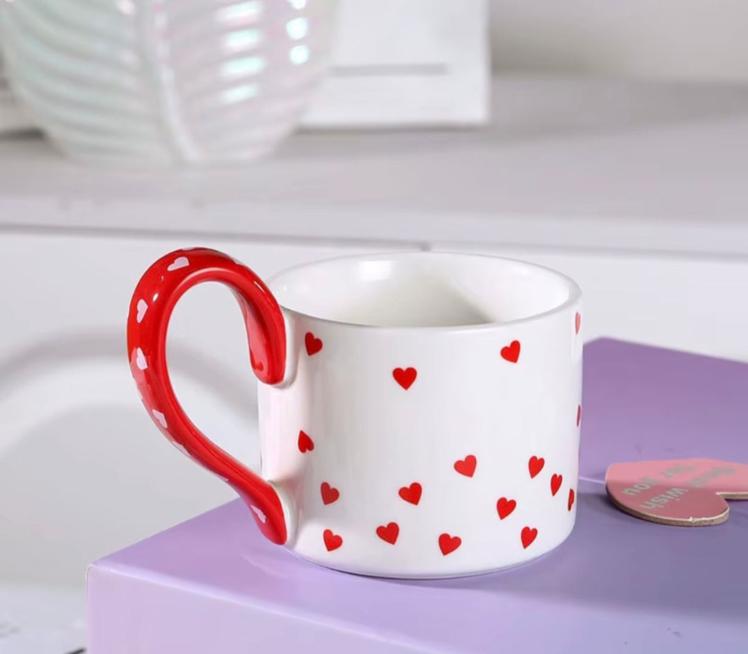 Red Heart Mug