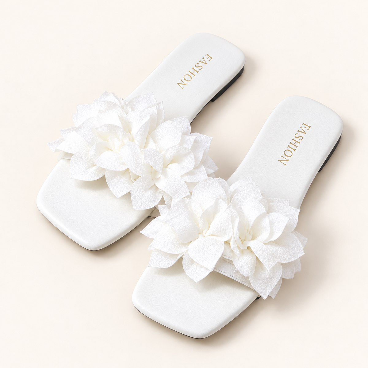 Ivory Blossom Slipper