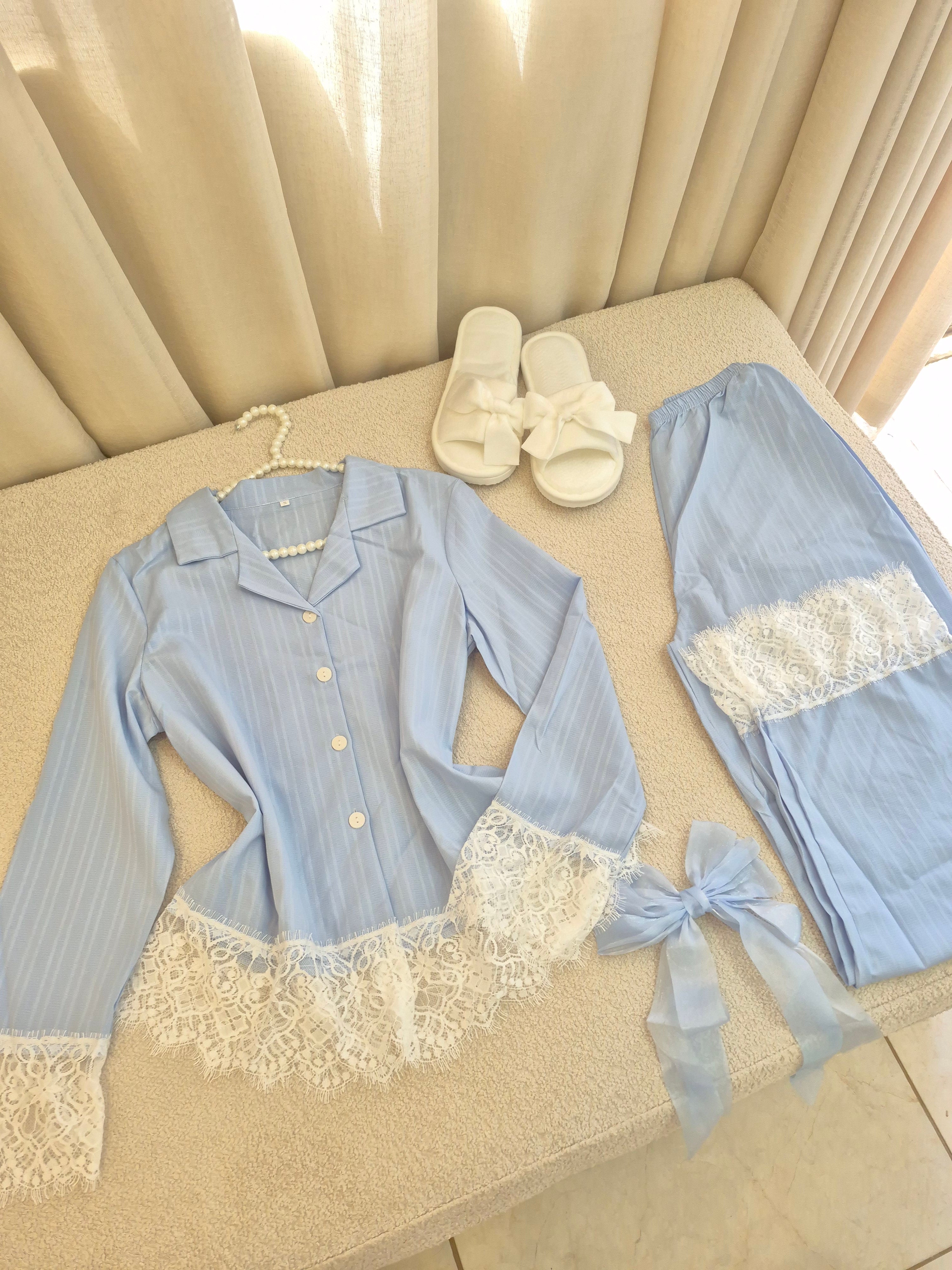 Maternity & Nursing Blue Pajamas