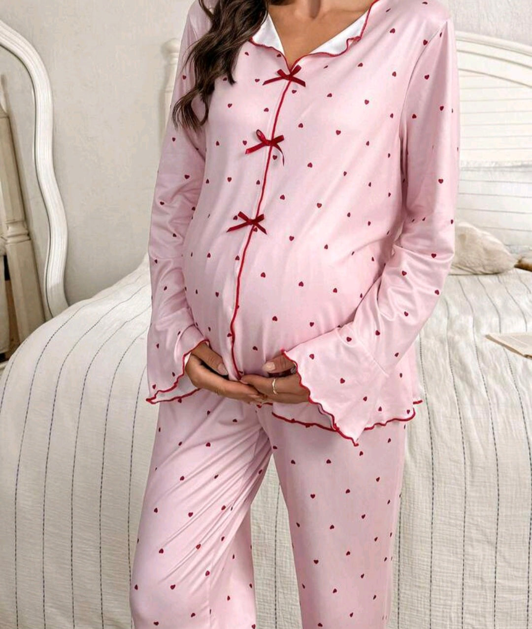 PINKY MATERNITY NURSING PAJAMAS & SLIPPER
