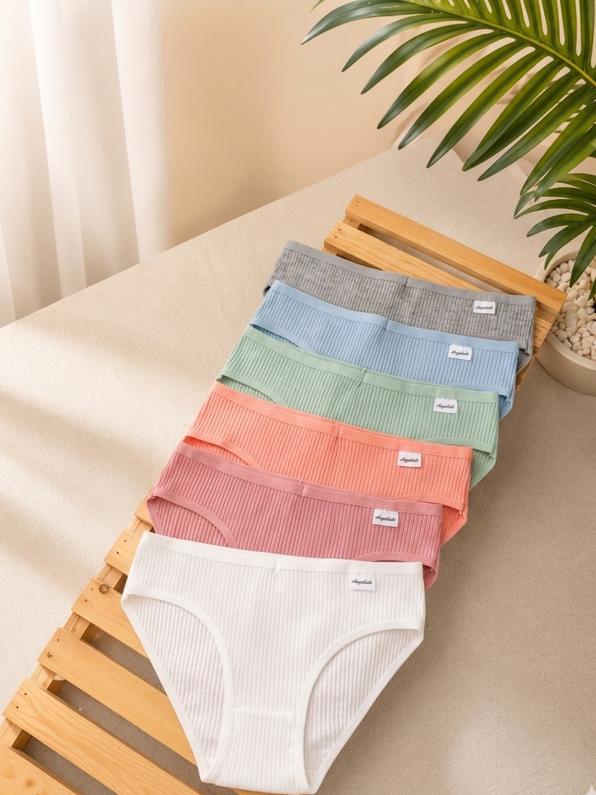 6-Pack High Waist Cotton Underwears